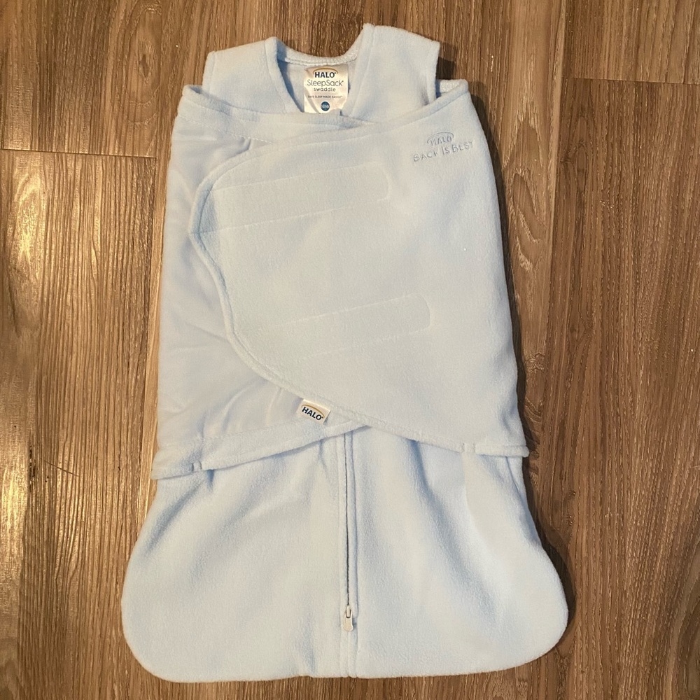 Halo Sleepsack Swaddle Light Blue